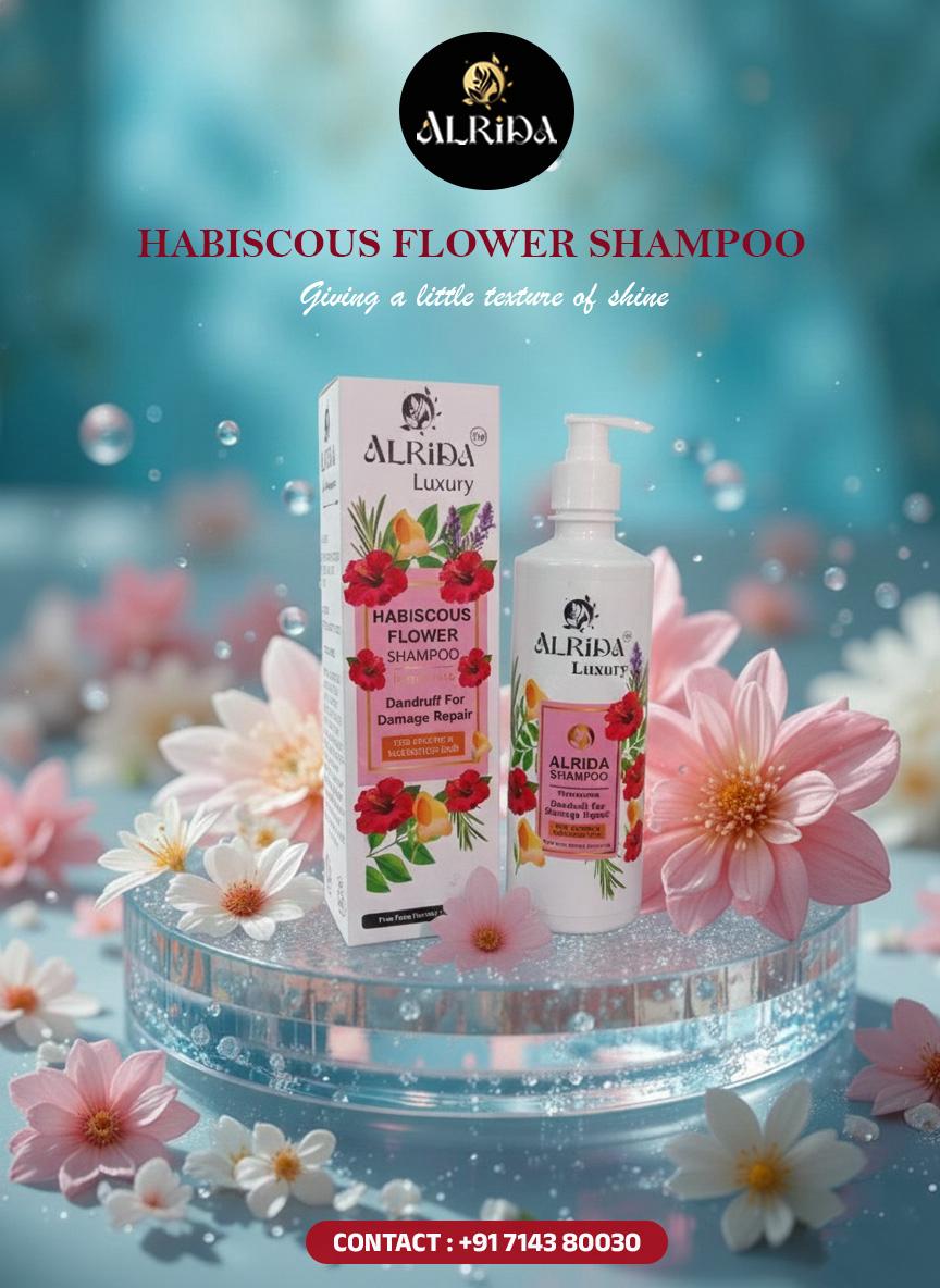 Hibiscus Flower Shampoo for Hair Growth & Silky Smooth Hair